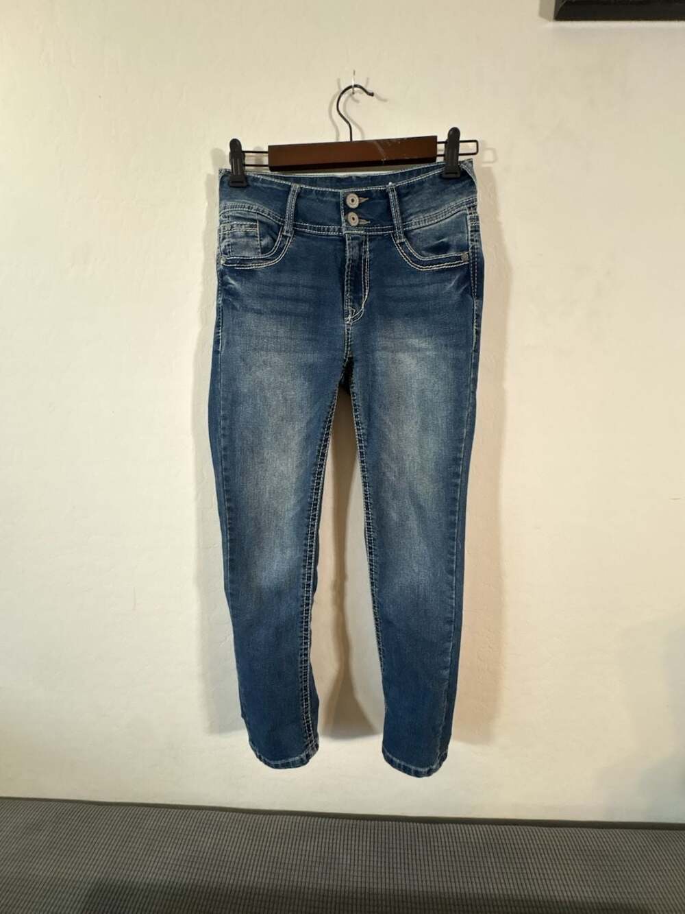 Wallflower The Luscious Curvy Fit Mid-Rise Skinny Jeans Style #WF113197M